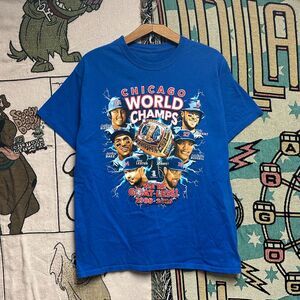 Vintage Chicago Cubs World‎ Champions Ring "Goat-Less" Shirt